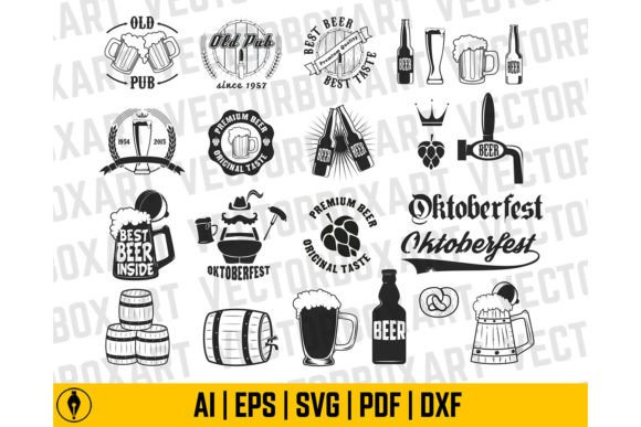 Beer Clipart Set Review for Embroidery Projects