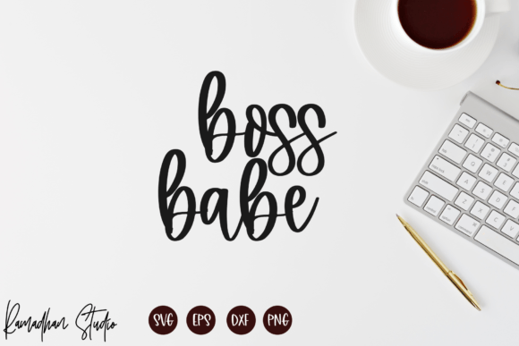 Boss Babe SVG for Embroidery Projects