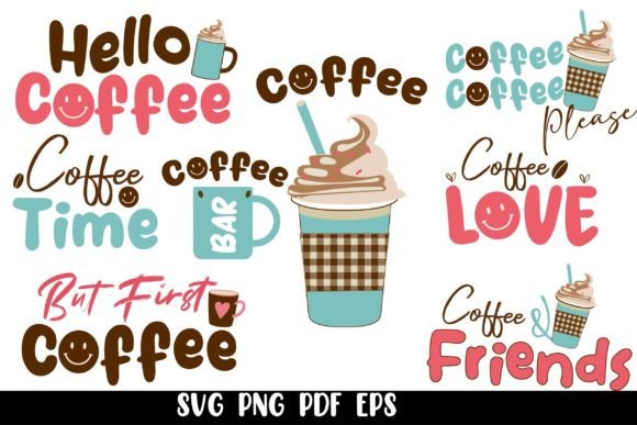 Coffee Svg Bundle Funny Mug Clipart