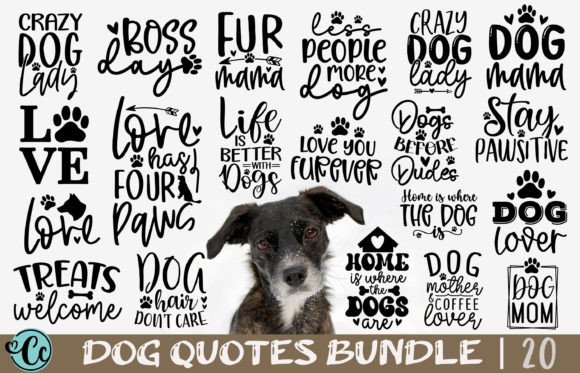 Dog Quotes SVG Bundle for Embroidery Projects