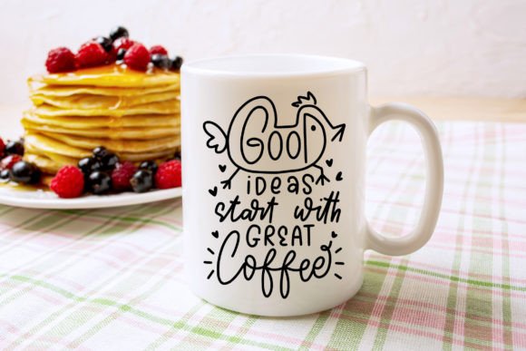 Great Coffee SVG for Embroidery Projects