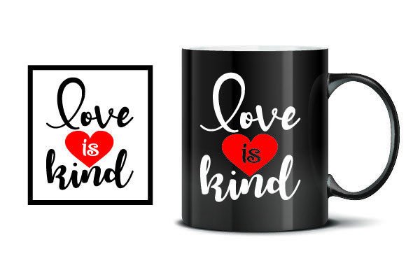 Love is Kind Svg for Embroidery Projects