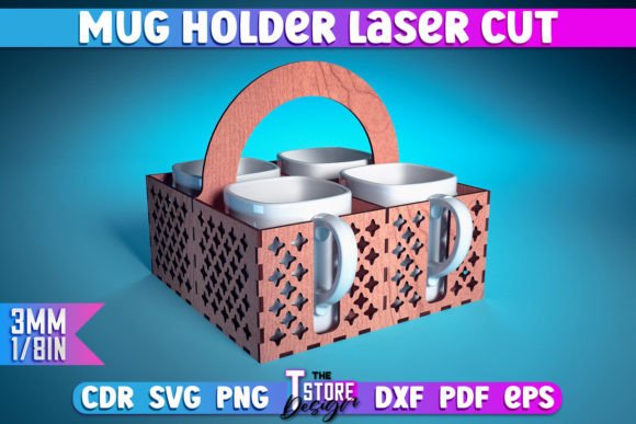 Mug Holder Laser Cut SVG Design Review