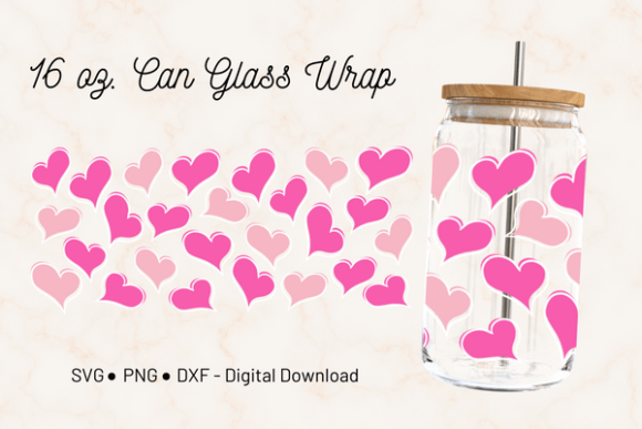 Valentine's Day SVG Can Glass Wrap Review