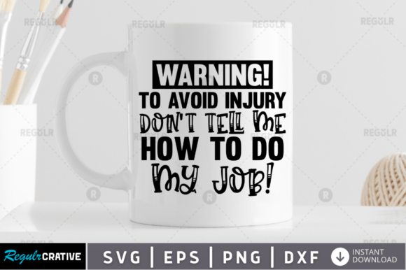 Warning to Avoid Injury SVG Review